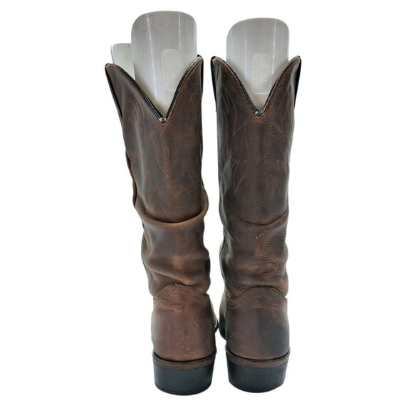 Durango Western Cowboy Boots Mens Size 10 D Brown Leather Pull On Round Toe - Picture 5 of 9